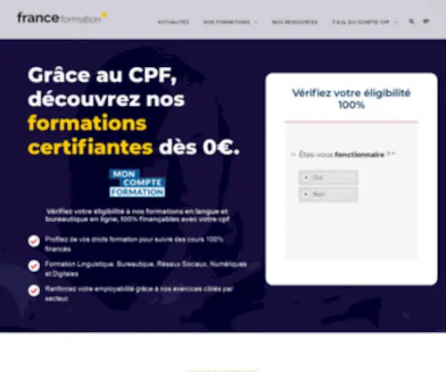 France-Formation-CPF.fr(France Formation CPF) Screenshot