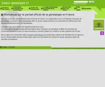 France-Genealogie.org(Gene@EventLa) Screenshot
