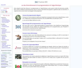 France-Ioi.org(Le site d'entraînement à la programmation et l'algorithmique) Screenshot