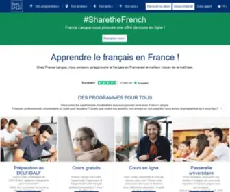France-Langue.fr(Apprendre le français en France) Screenshot