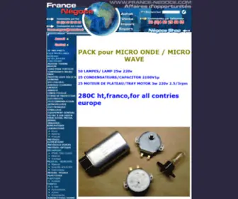 France-Negoce.com(FRANCE NEGOCE AFFAIRES OPPORTUNITES GROSSISTE DESTOCKAGES MATERIELS OUTILLAGES) Screenshot