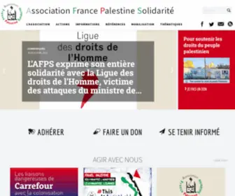 France-Palestine.org(Association) Screenshot