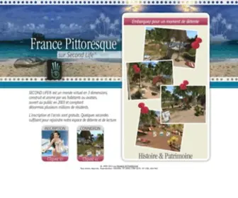 France-Pittoresque.net(France Pittoresque sur Second Life. Créer son avatar et télécharger Second Life pour accéder au monde virtuel 3D) Screenshot