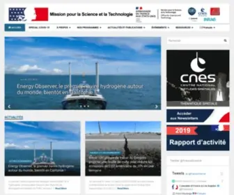 France-Science.org(Office for Science & Technology of the Embassy of France in the United States) Screenshot