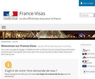 France-Visas.gouv.fr(The official website for visa application to France) Screenshot