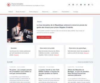 Francecorruption.fr(Podcast, revue de presse et ressources sur la corruption en France) Screenshot