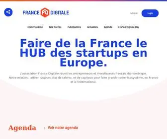 Francedigitale.org(Faire de la France le HUB des startups europ) Screenshot