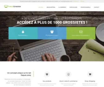 Francegrossiste.com(Plateforme Annuaire Grossiste achat à petit prix) Screenshot