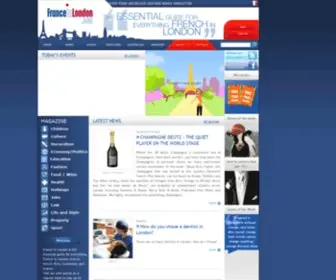 Franceinlondon.com(France in London) Screenshot