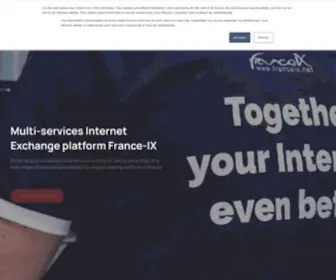 Franceix.net(France-IX Home GET STARTED NOW) Screenshot