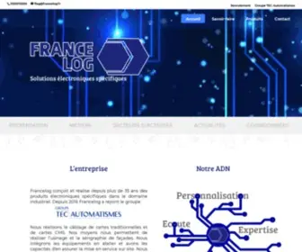 Francelog.fr(Solutions électroniques pour l&#039;industrie) Screenshot