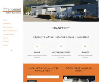 Francemet.fr(Produits Métallurgiques pour l’Industrie à Cluses) Screenshot