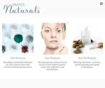 Francenaturals.com(100% Natural Ingredients) Screenshot