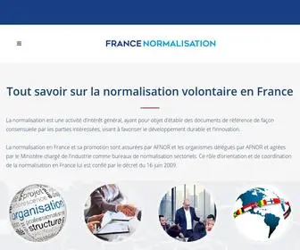 Francenormalisation.fr(France Normalisation) Screenshot
