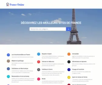 Franceonline.fr(Bienvenue sur Franceonline) Screenshot