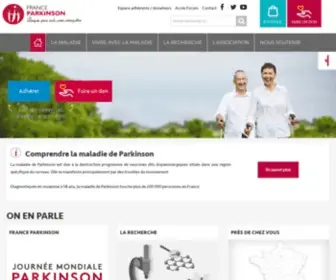 Franceparkinson.fr(Découvrez les missions de France Parkinson pour lutter contrela maladie de Parkinson) Screenshot