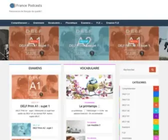 Francepodcasts.com(France Podcasts) Screenshot