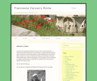 Francescacaruso.com(Francesca Caruso's Rome) Screenshot