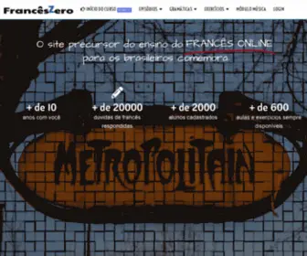 Franceszero.com.br(Curso completo de Francês Online para iniciantes) Screenshot