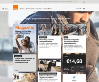 Francetelecom.com(Corporate Website of Orange) Screenshot