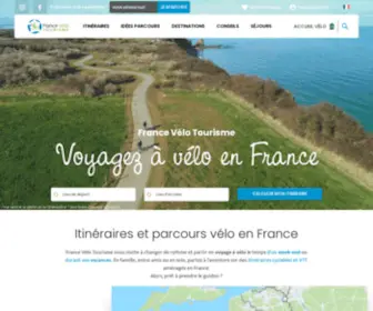Francevelotourisme.com(France Vélo Tourisme) Screenshot