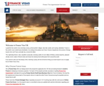 Francevisas.co.uk(Apply for a France Visa UK from the comfort of your home) Screenshot