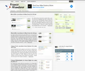 Francewanderer.com(France Travel Guides) Screenshot