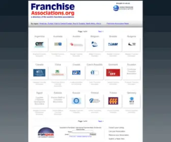 Franchiseassociations.org(Franchise Associations Directory) Screenshot