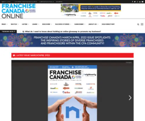 Franchisecanada.online(Franchise Canada Online) Screenshot