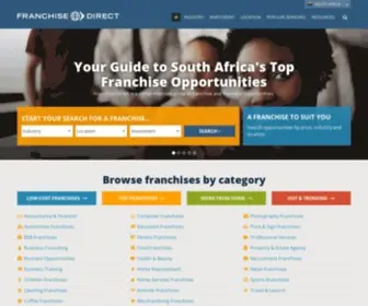 Franchisedirect.co.za(Franchise Opportunities in South Africa) Screenshot