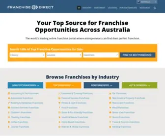 Franchisedirect.com.au(Best Franchise Opportunities for Sale in Australia) Screenshot