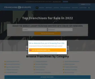 Franchiseeurope.com(The Best Franchise Opportunities & Franchises for Sale) Screenshot