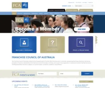 Franchise.org.au(The Franchise Council of Australia) Screenshot