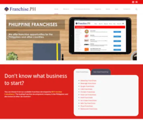 Franchise.ph(PHILIPPINE FRANCHISE OPPORTUNITIES) Screenshot