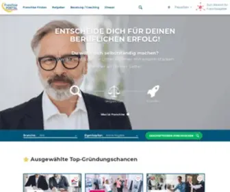 Franchiseportal.ch(Franchise in der Schweiz: Geschäftsideen zur Selbstständigkeit) Screenshot