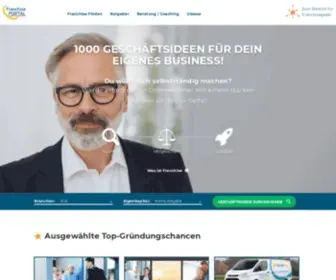 Franchiseportal.de(Franchise in Deutschland: 1.000 Geschäftsideen für dich) Screenshot