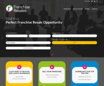 Franchiseresales.co.uk(Purchase a franchise resale in the UK. If you are selling your existing franchise) Screenshot