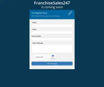 Franchisesales247.com(Franchise Directory) Screenshot