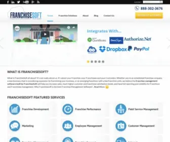 Franchisesoft.com(Franchise Management Software) Screenshot