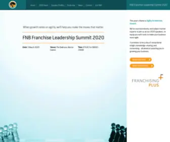 Franchisesummit.co.za(The 2020 FNB Franchise Leadership Summit) Screenshot