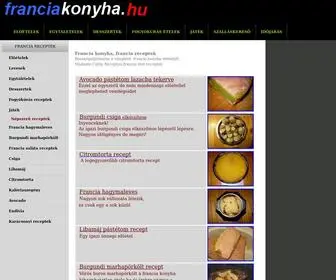 Franciakonyha.hu(Francia konyha) Screenshot