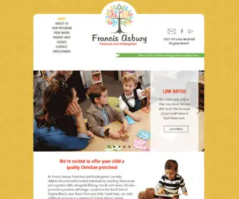 Francisasburypreschool.com(Francis Asbury Preschool in Virginia Beach) Screenshot