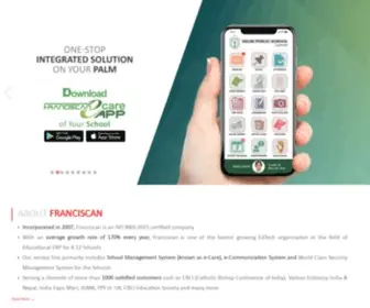 Franciscanecare.com(Ecare School management software) Screenshot