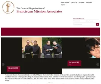 Franciscanmissionassoc.org(Franciscan Mission Associates) Screenshot