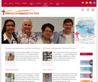 Franciscansisters.org(Franciscan Sisters of the Poor) Screenshot