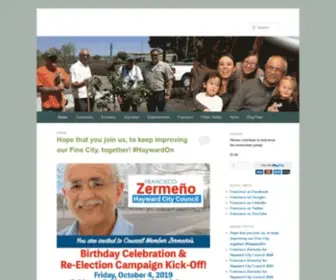 Franciscoforhayward.com(Francisco Zermeño for Hayward City Council) Screenshot