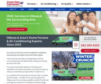 Francishome.ca(HVAC Services in Ottawa) Screenshot