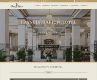 Francismarionhotel.com(The Francis Marion) Screenshot