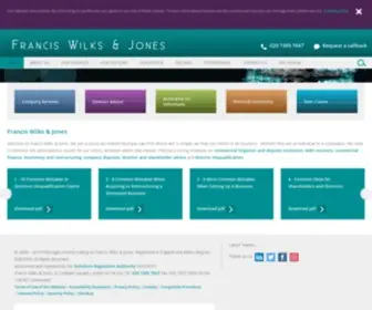 Franciswilksandjones.co.uk(Francis Wilks & Jones Solicitors London) Screenshot