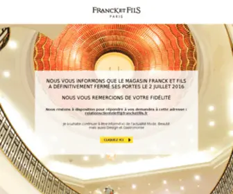 Francketfils.fr(FRANCK ET FILS) Screenshot